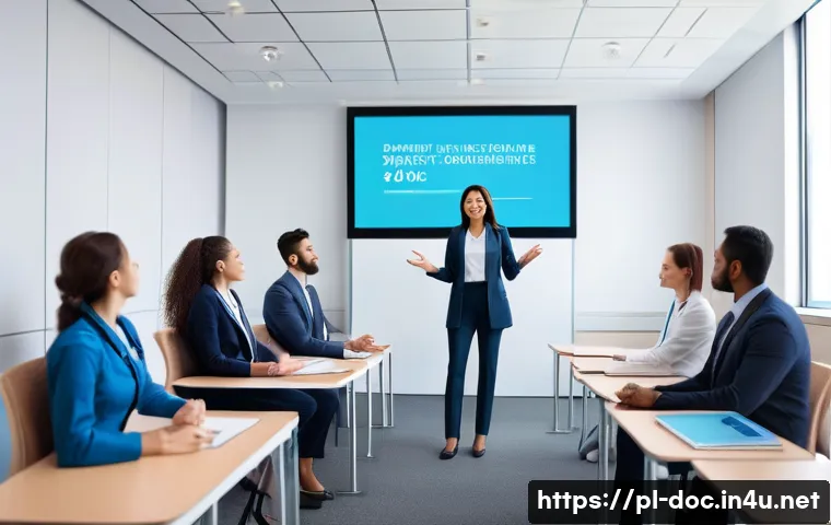 의학 강의 준비 노하우 - **Interactive Medical Presentation:**
A dynamic, professional female doctor in her mid-30s, wear...